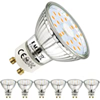 EACLL Bombillas LED GU10 2700K Blanco Cálido 5W Fuente de Luz 425 Lúmenes Equivalente 50W Halógena Lámpara. AC 230V Sin…